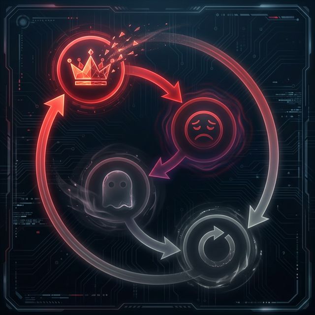 Server death spiral cycle